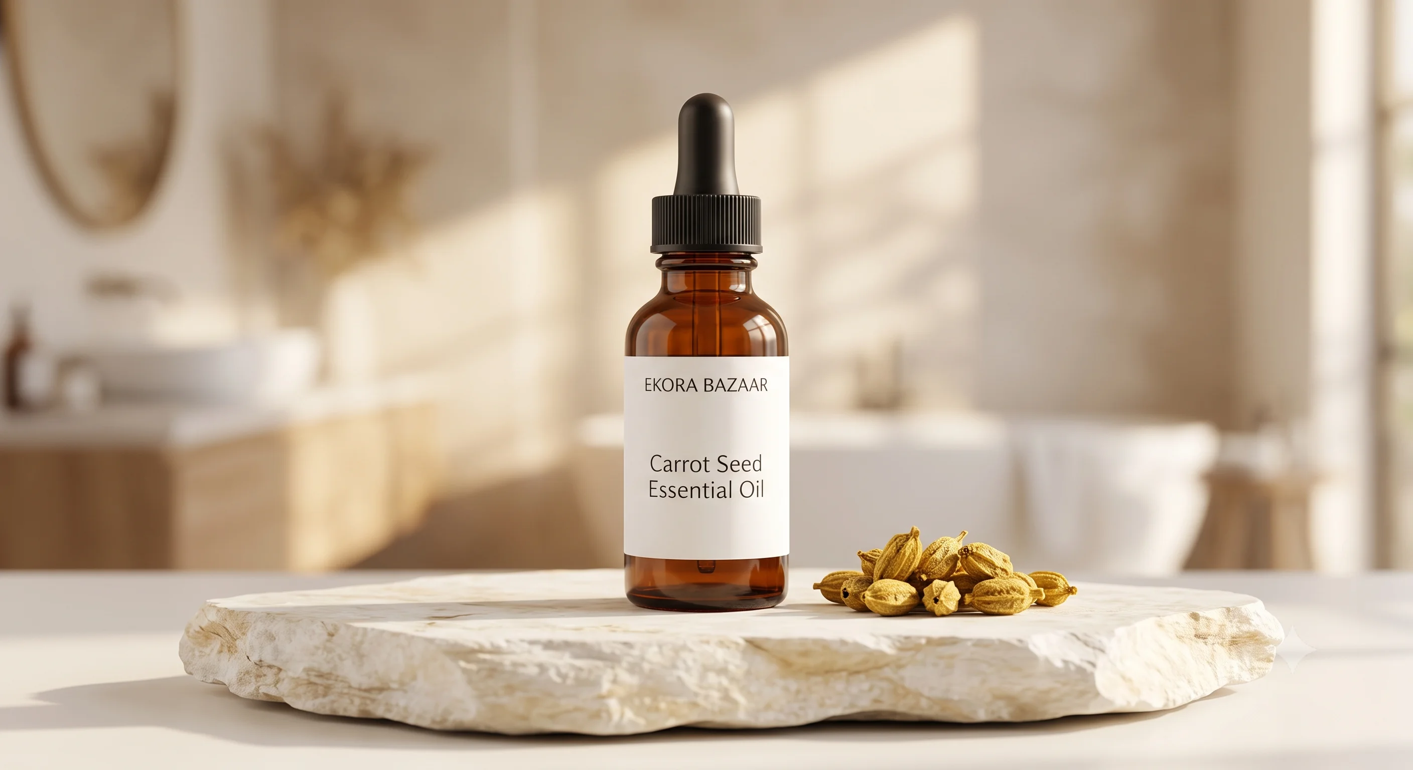 CARROT SEED ESSENTIAL OIL STEAM DISTILLED, 100% PURE AND NATURAL